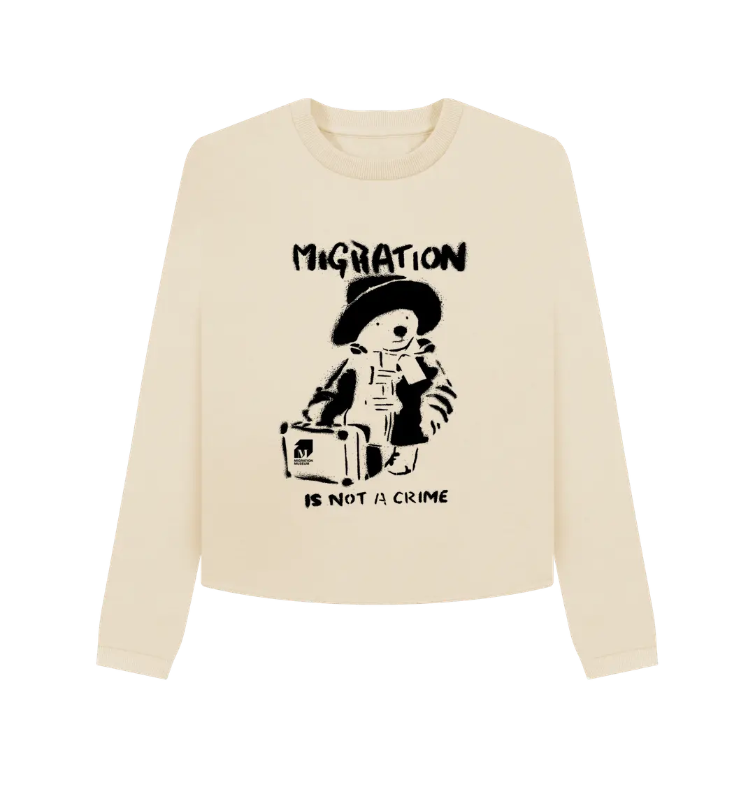 Oat Migration is Not a Crime Organic Cotton Boxy Jumper