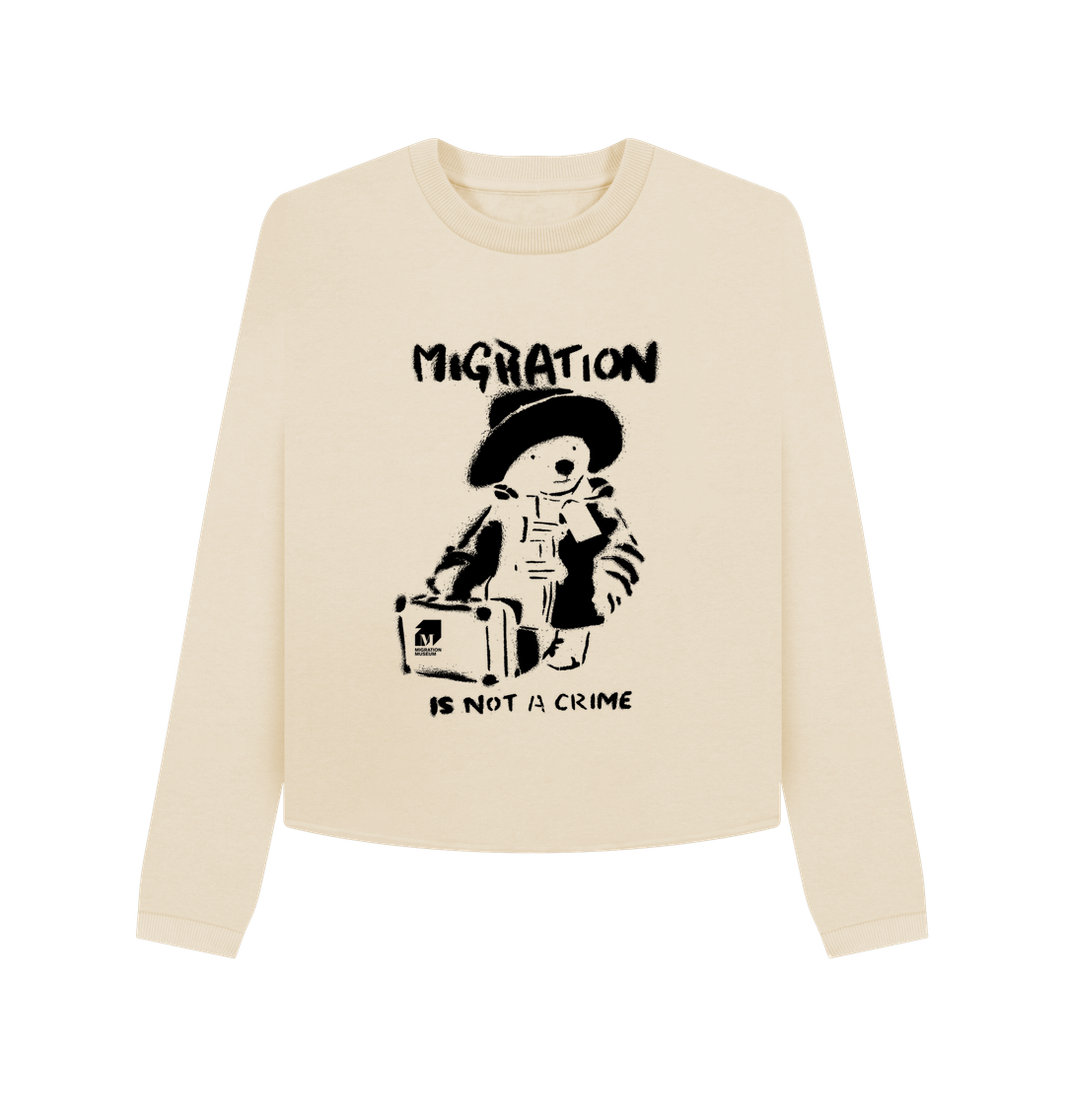 Oat Printed Boxy Jumpers Front