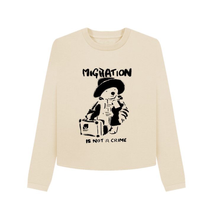 Oat Printed Boxy Jumpers Front