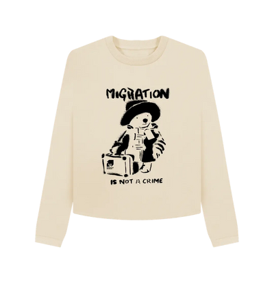 Oat Migration is Not a Crime Organic Cotton Boxy Jumper