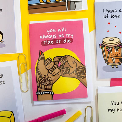 My Ride Or Die Galentine's Card