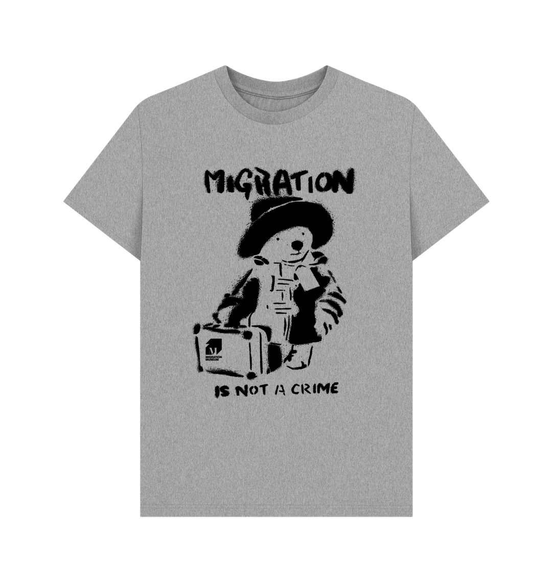 Athletic Grey Printed T-shirt Front