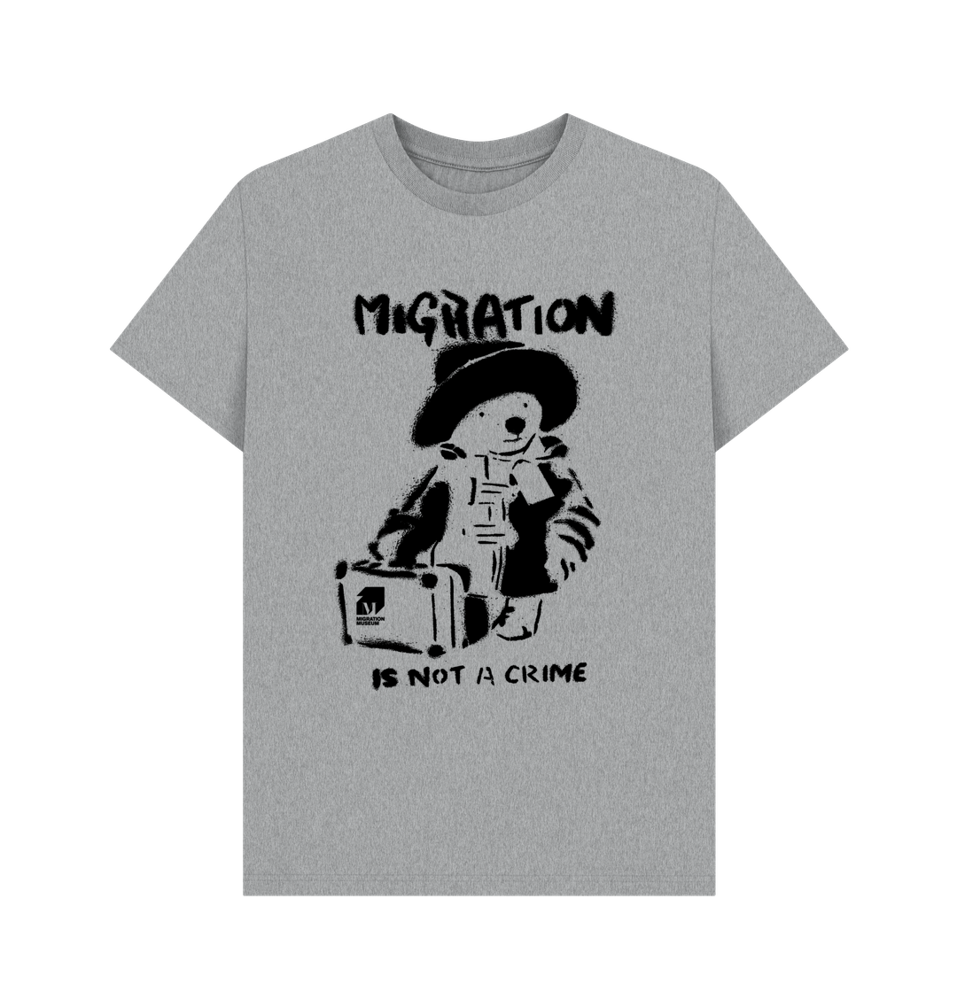 Athletic Grey Printed T-shirt Front