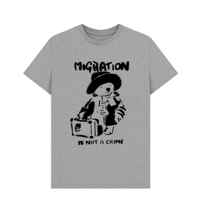 Athletic Grey Printed T-shirt Front