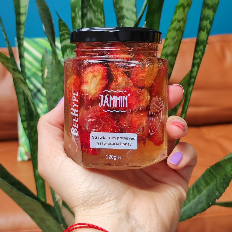 BeeHype Strawberries Preserved In Acacia Honey - Migration Museum Shop