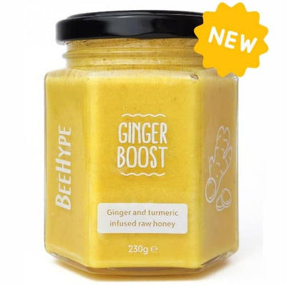 Ginger Boost Honey - Superfood blend with ginger &  turmeric BeeHype