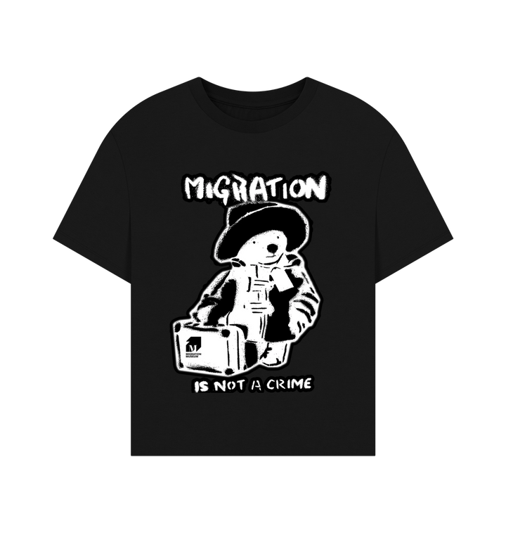 Black Printed T-shirt Front