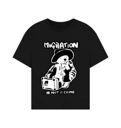 Black Printed T-shirt Front