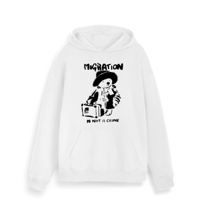 White Migration is Not a Crime Organic Hoodie - New