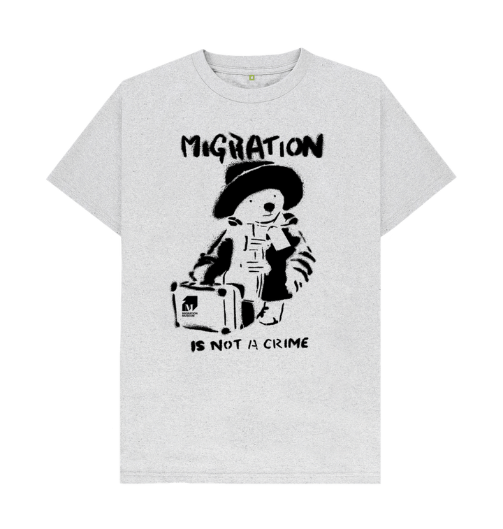 Grey Recycled Printed T-Shirt Front