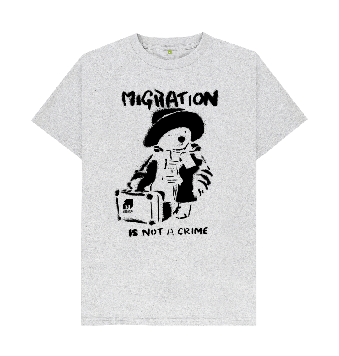 Grey Recycled Printed T-Shirt Front