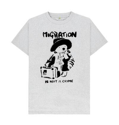 Grey Recycled Printed T-Shirt Front