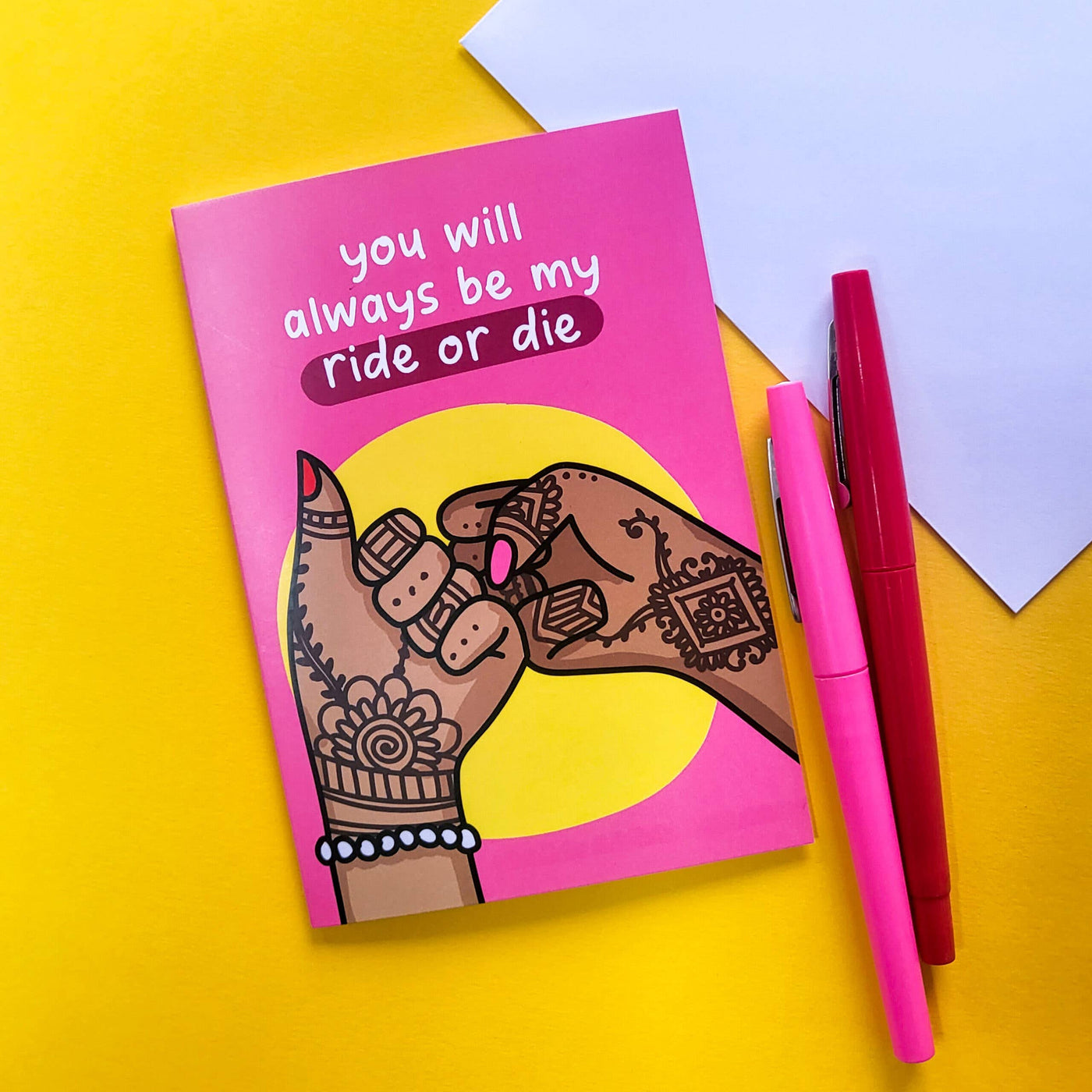 My Ride Or Die Galentine's Card