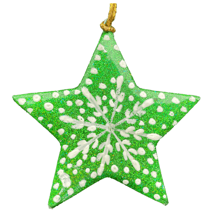 Hanging 2D Star, Papier-mache - Frozen 3": Purple