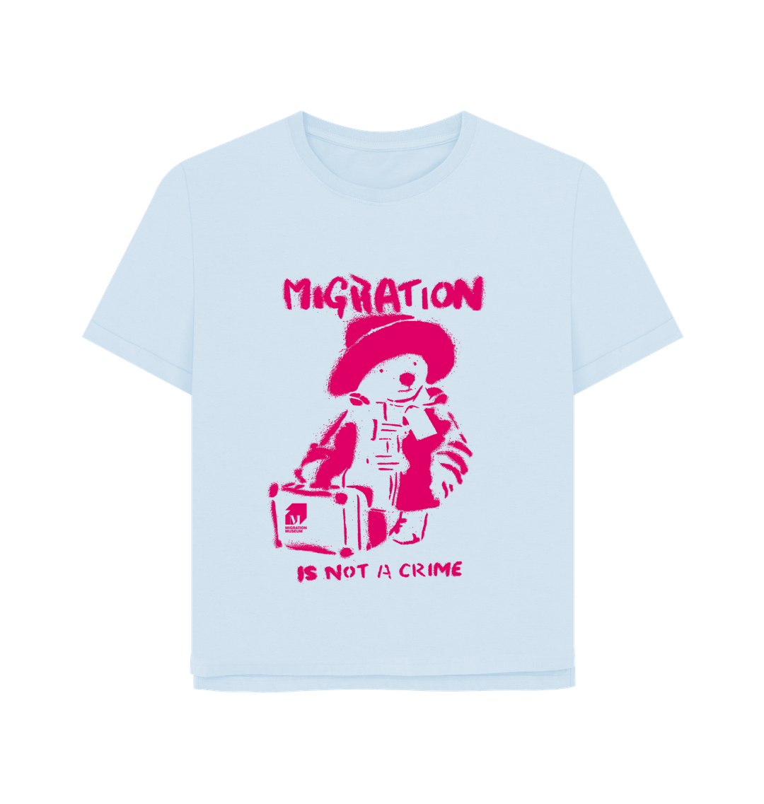 Sky Blue Printed T-shirt Front