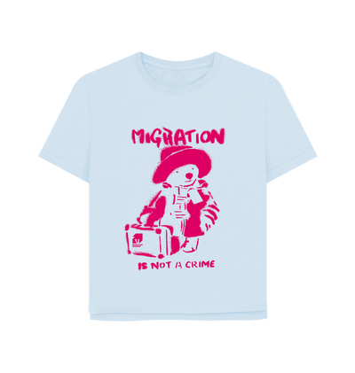 Sky Blue Printed T-shirt Front