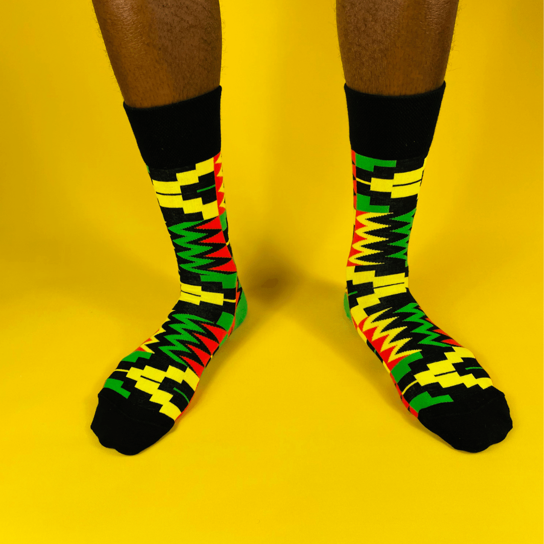 Afropop Freedom Socks Large Afropop