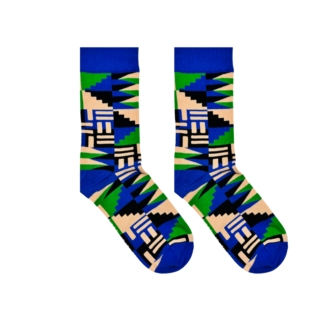 Scholar Socks (Blue): L