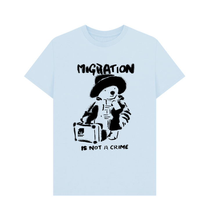 Sky Blue Printed T-shirt Front