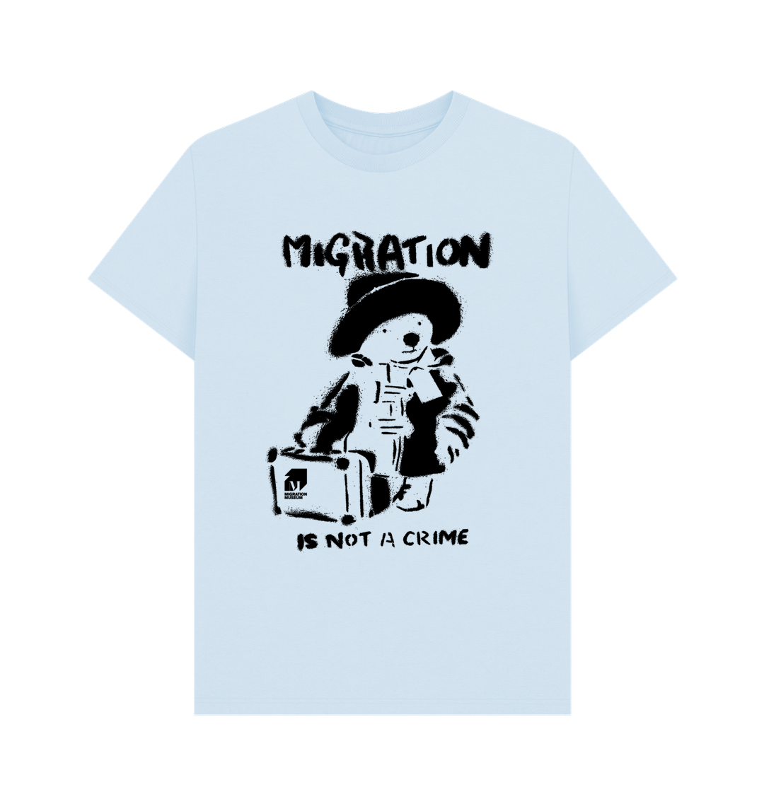 Sky Blue Printed T-shirt Front