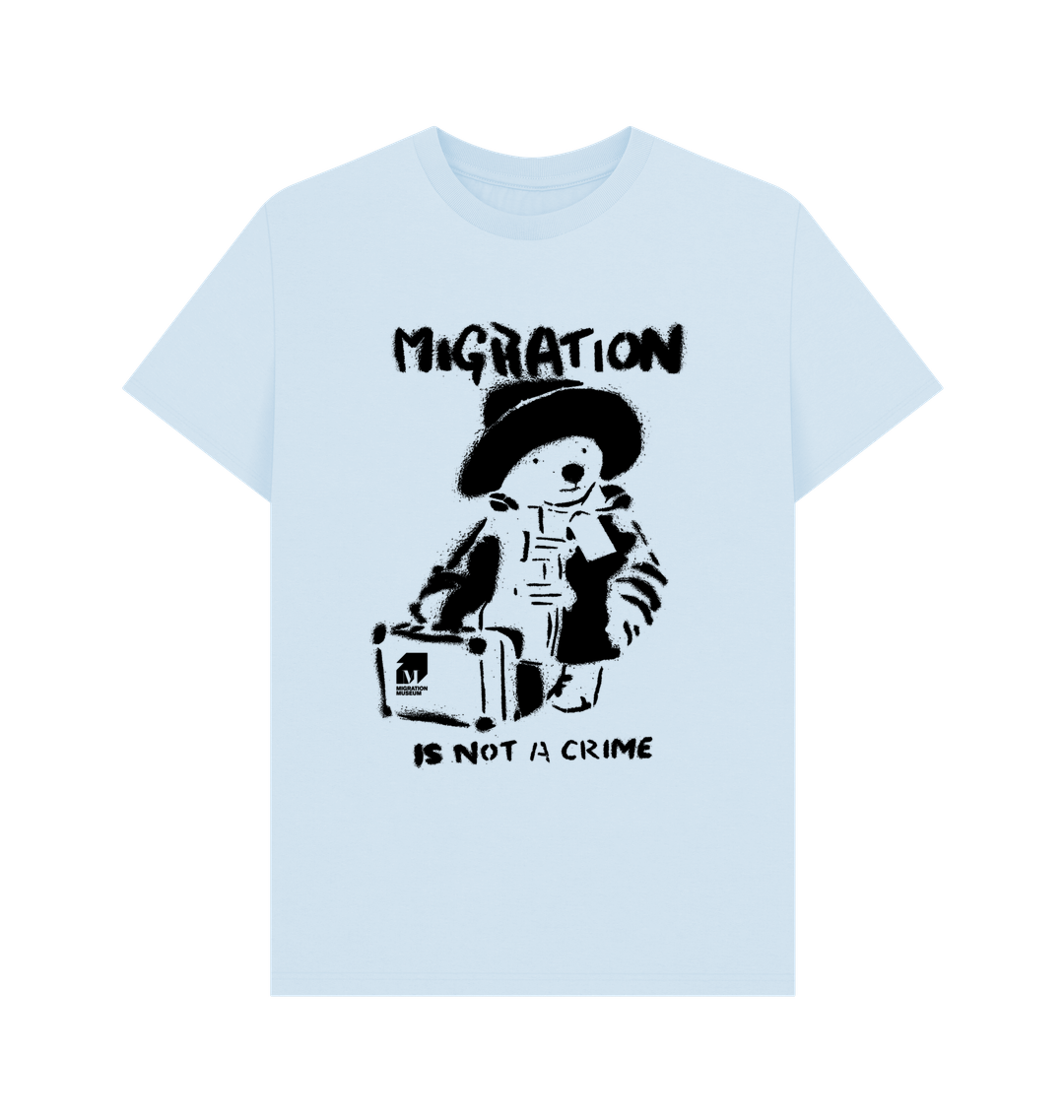 Sky Blue Printed T-shirt Front