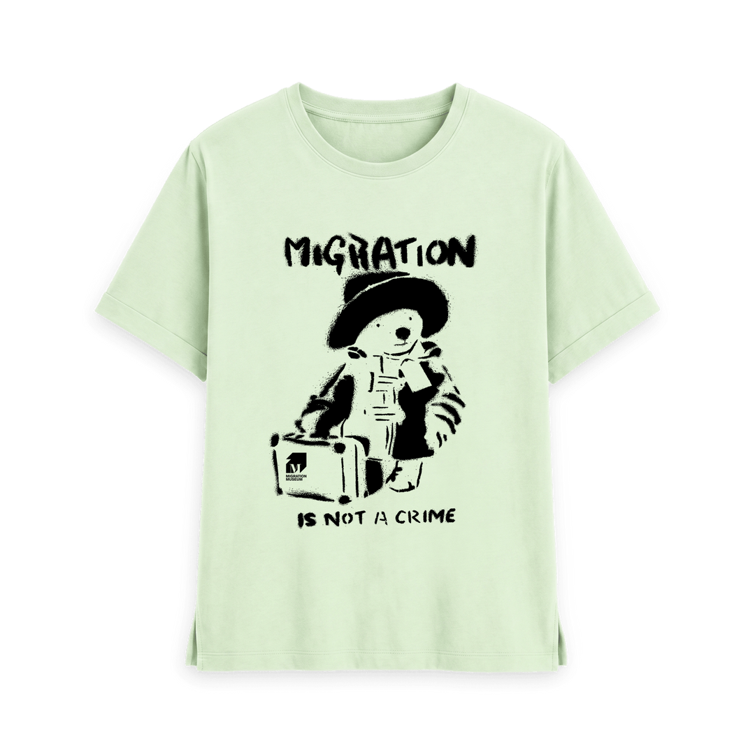 Pastel Green Printed T-shirt Front