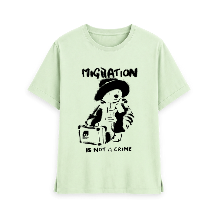 Pastel Green Printed T-shirt Front