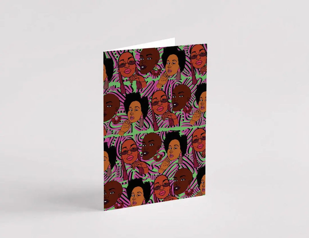 Dorcas Creates - 90s(ish) Babes Greeting Card - Migration Museum Shop