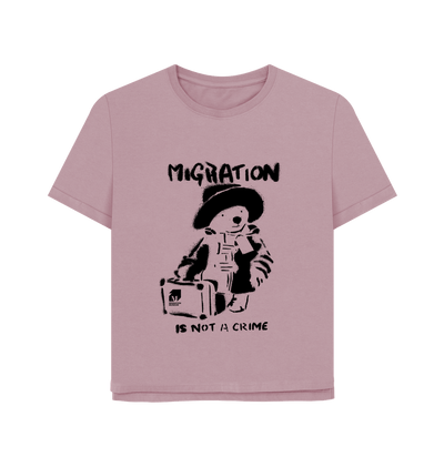 Mauve Printed T-shirt Front