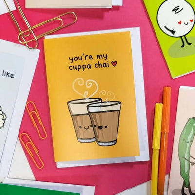 The Playful Indian You're My Cuppa Chai Card The Playful Indian