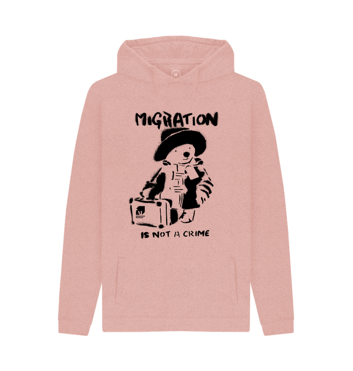 Sunset Pink Recycled Hoody Front