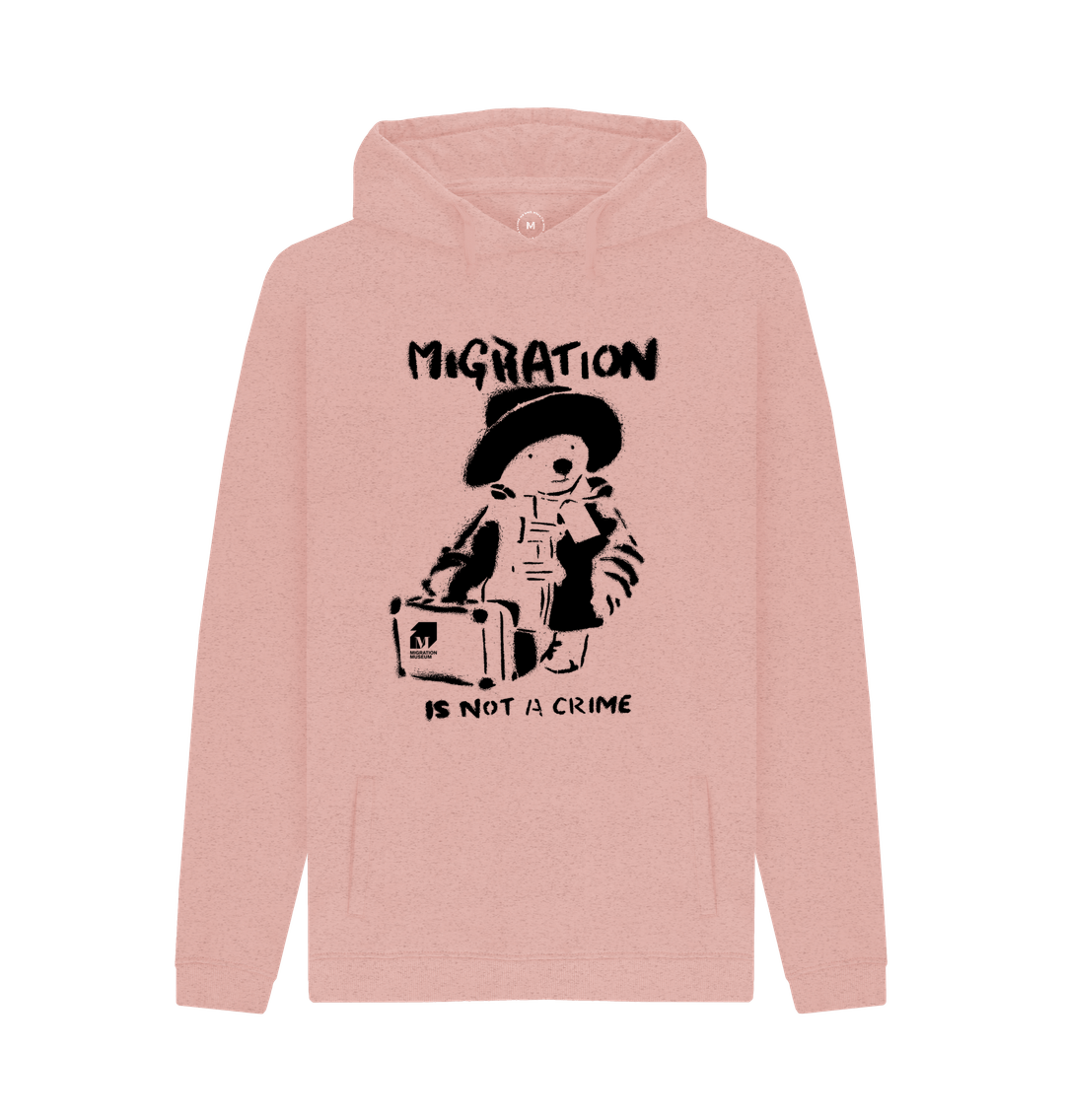 Sunset Pink Recycled Hoody Front