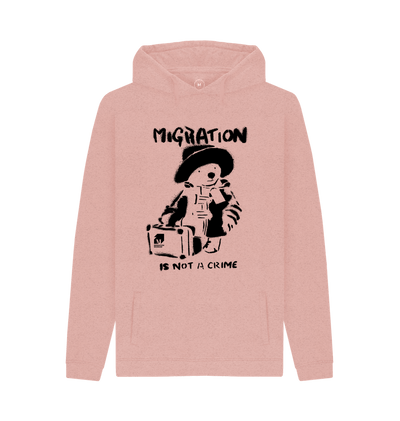 Sunset Pink Recycled Hoody Front