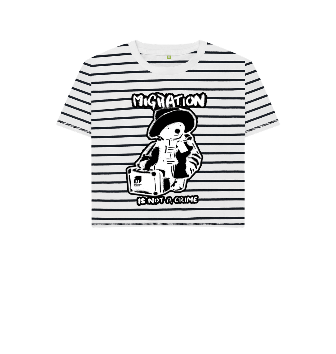 Navy Stripes Printed T-shirt