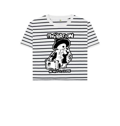 Navy Stripes Printed T-shirt