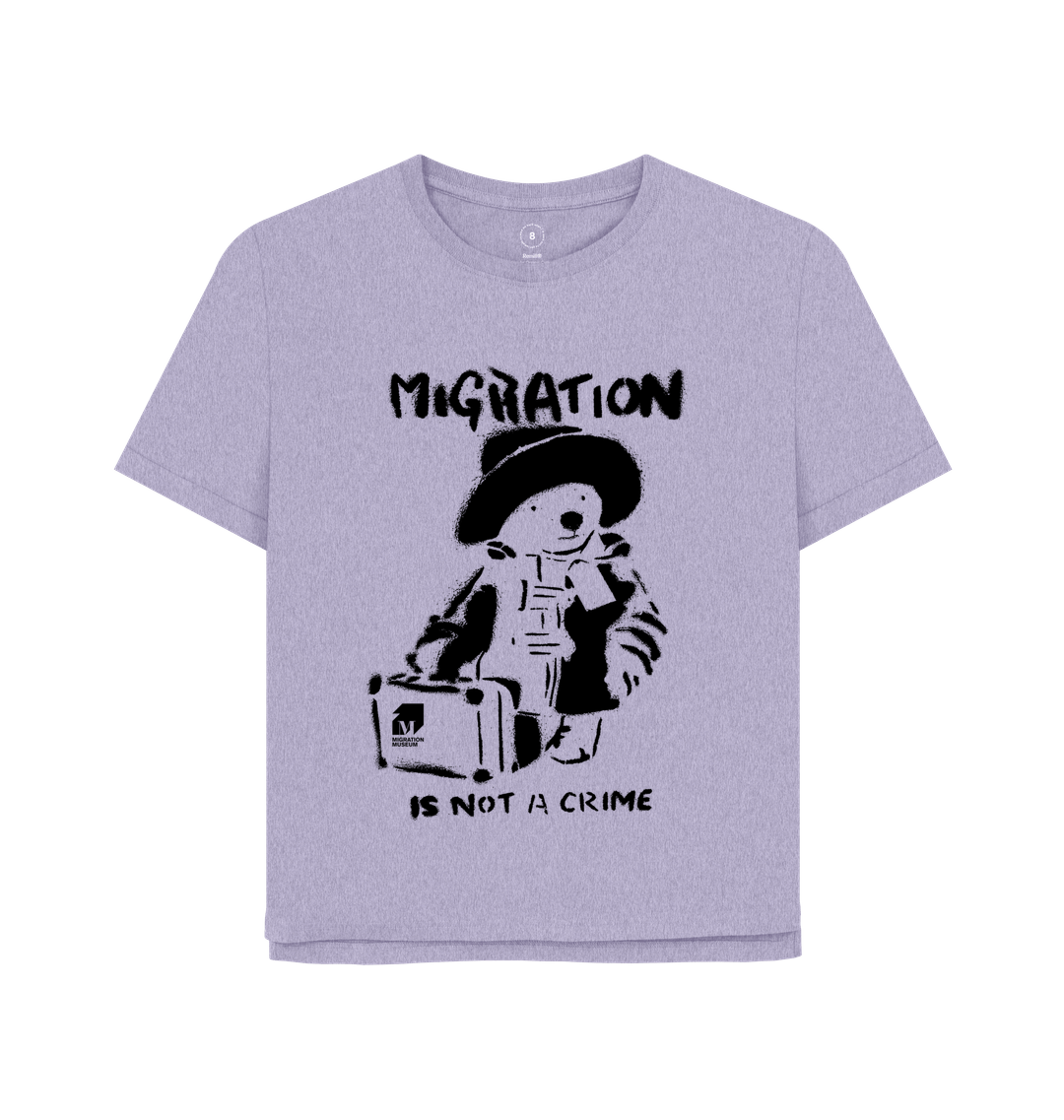 Lavender Printed T-shirt Front