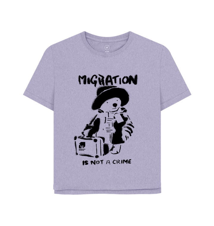 Lavender Printed T-shirt Front