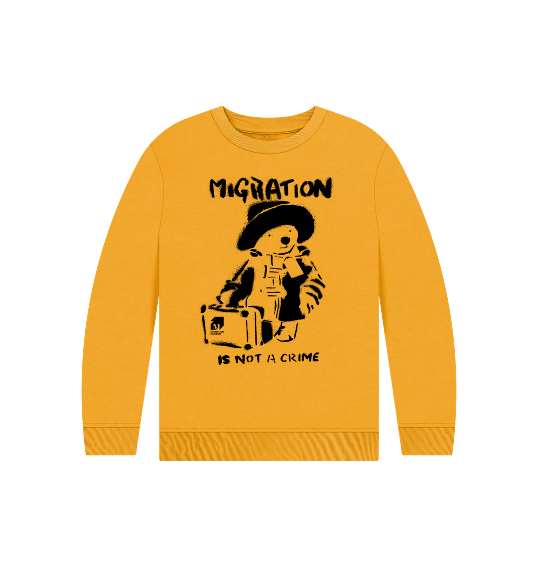 Mustard Migration Is Not A Crime - Children's Jumper