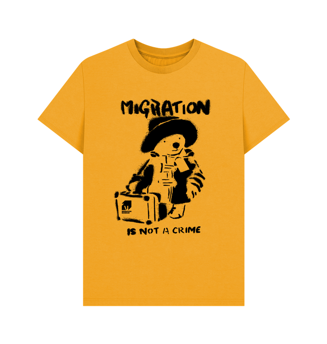 Mustard Printed T-shirt Front