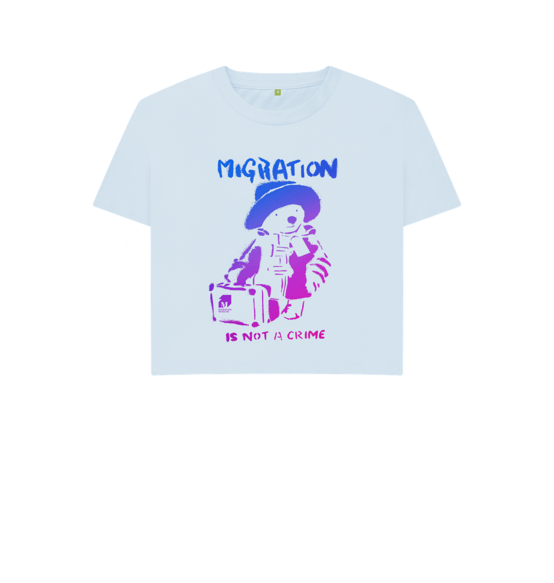 Sky Blue Printed T-shirt Front