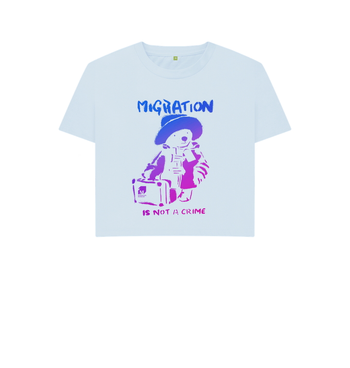 Sky Blue Printed T-shirt Front