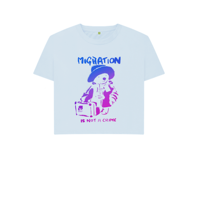 Sky Blue Printed T-shirt Front