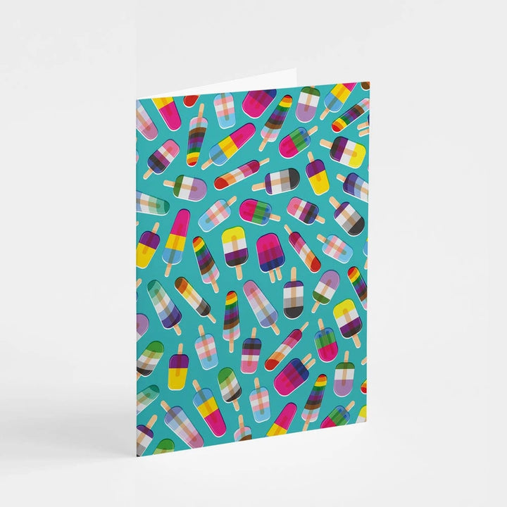 Shaven Raven Pride and Popsicles Greeting Card