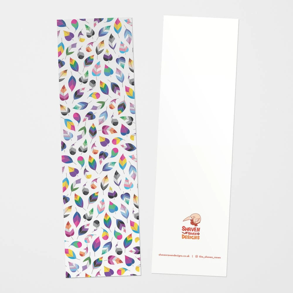 Shaven Raven Pride in Bloom White Bookmark