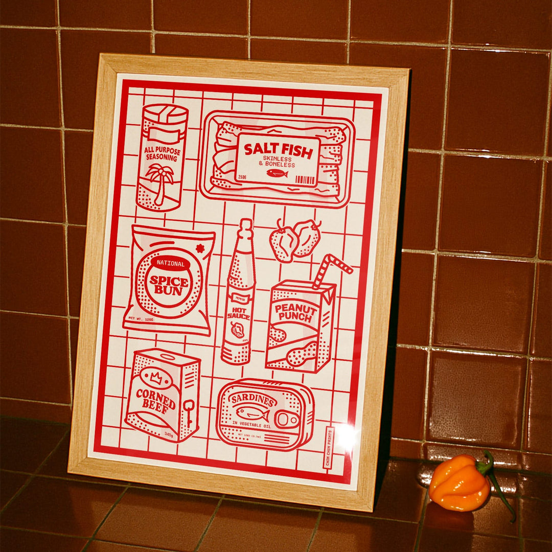 Chin Chin -  Caribbean Pantry Print A4