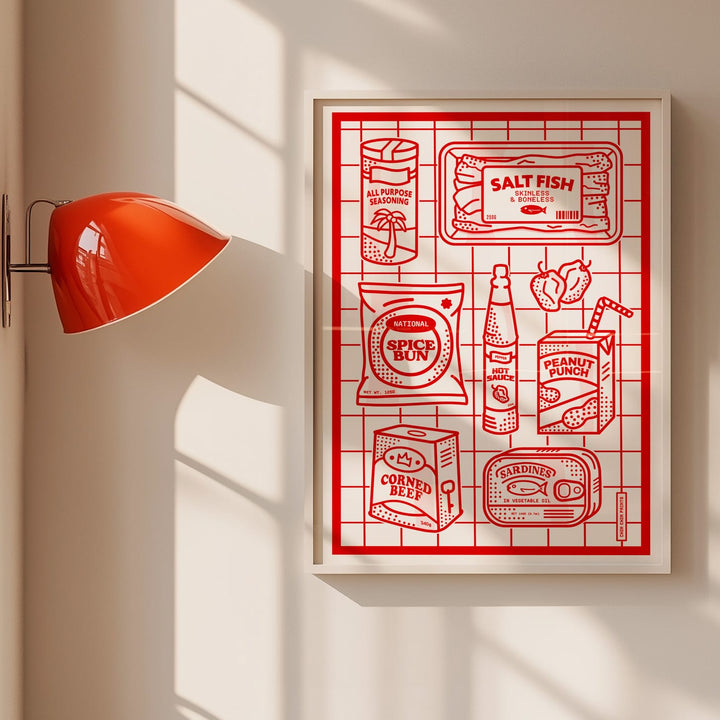 Chin Chin -  Caribbean Pantry Print A4