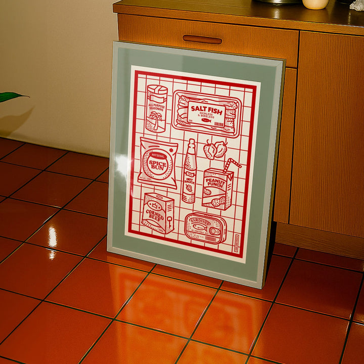 Chin Chin -  Caribbean Pantry Print A4