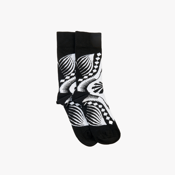 Afropop Dashiki Black Socks - medium