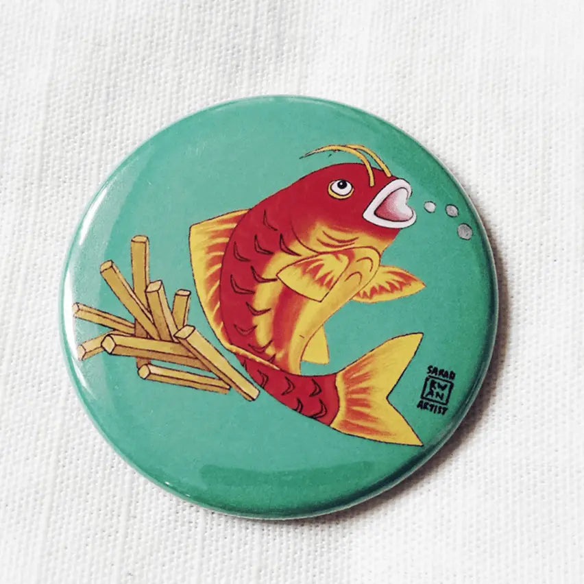 Sarah Kwan Magnet - Fish n' Chips - Migration Museum Shop