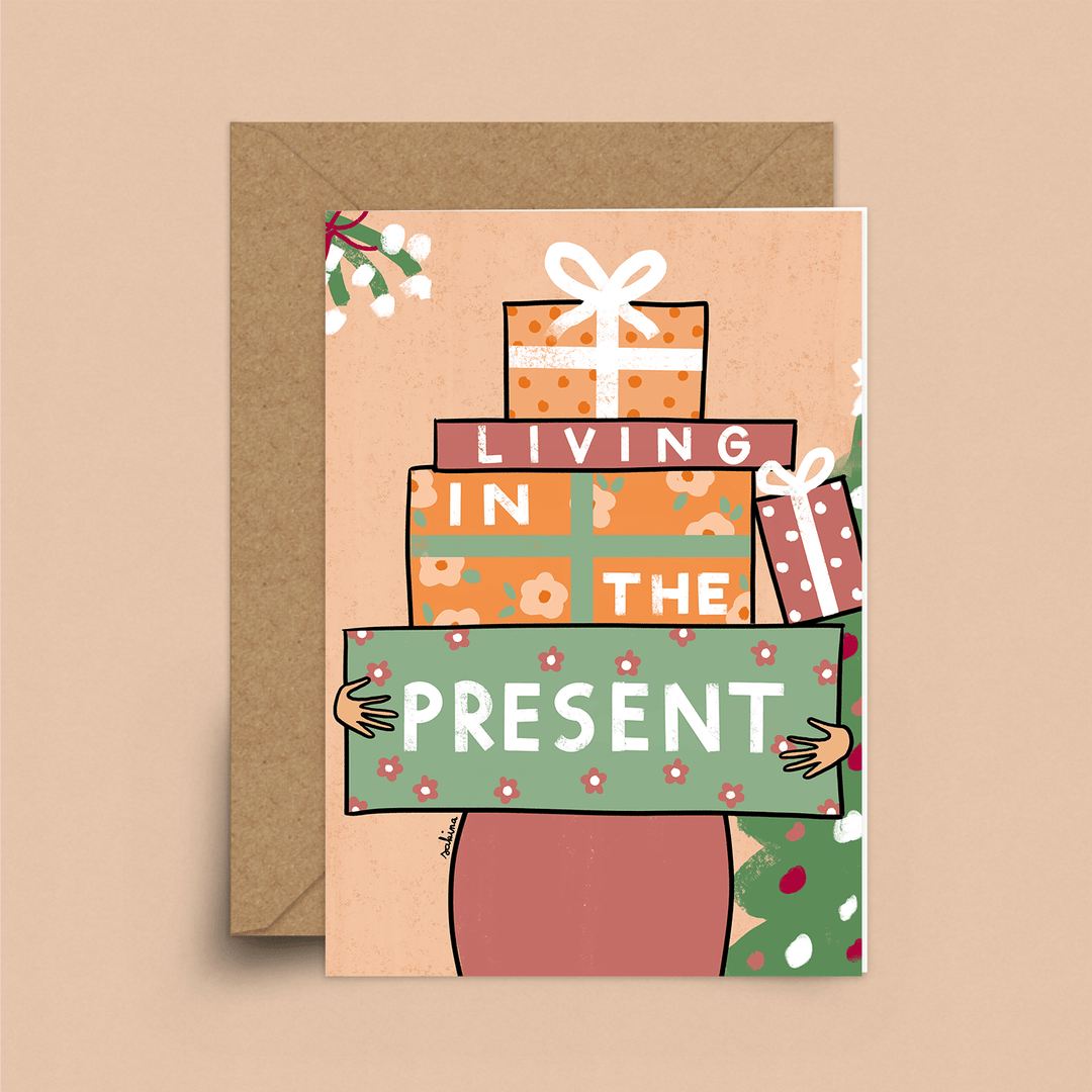 Living in the Present Card by Sakina Hey, I'm Sakina